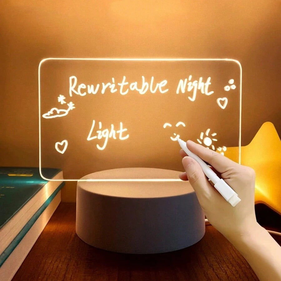 Pizarra LED Inteligente 4 en 1: Ilumina, Escribe y Organiza tu Vida