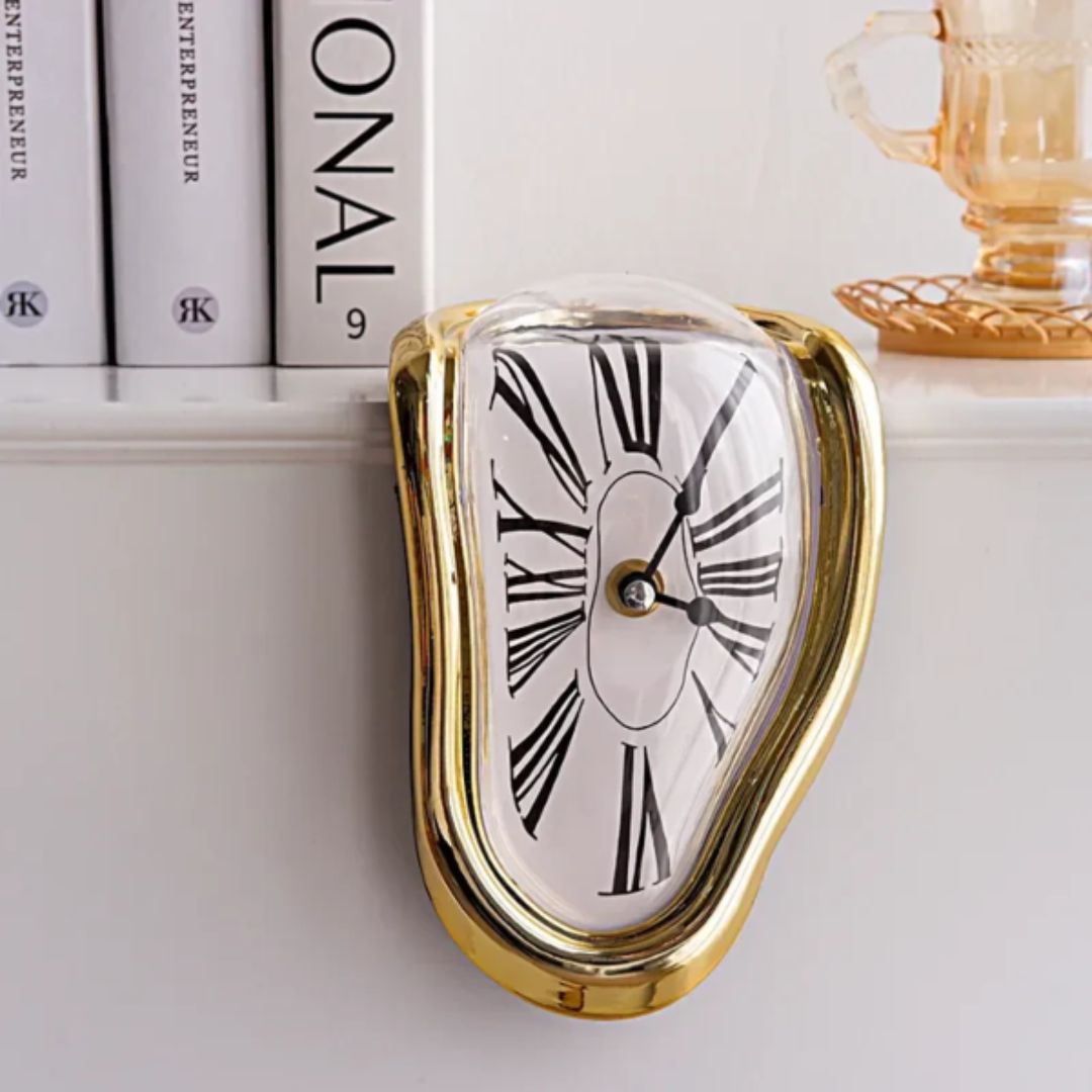 Reloj Derretido Funcional de Decoración con Acabados de Lujo