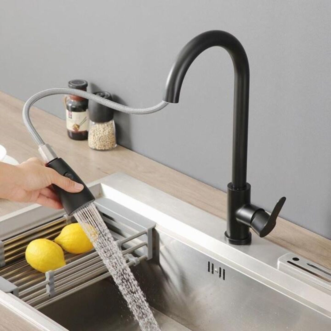 Grifo de Lujo Moderno con Rociador Extraíble