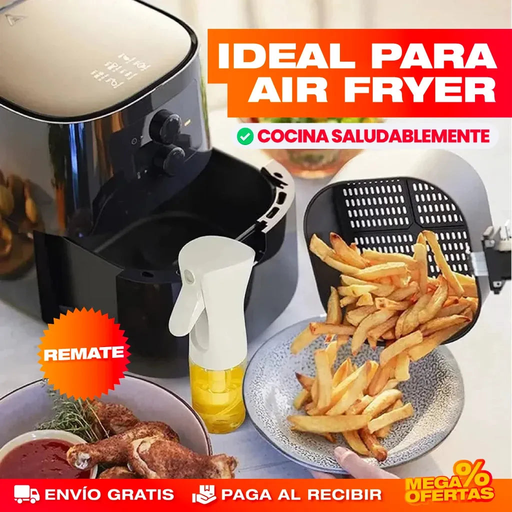 Botella Rociadora Multiusos de Aceite en Spray + Guia de Recetas con 100 Platillos 📝