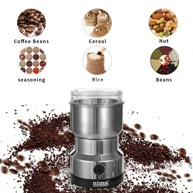 🌿Molino Profesional Eléctrico Para Granos y Especias + Recetario Con Granos de Café☕