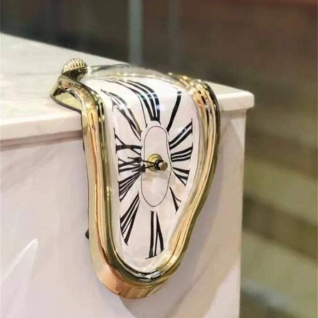 Reloj Derretido Funcional de Decoración con Acabados de Lujo