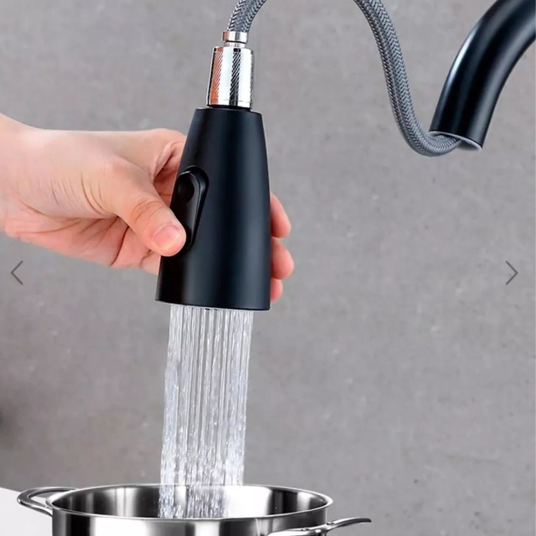 Grifo de Lujo Moderno con Rociador Extraíble
