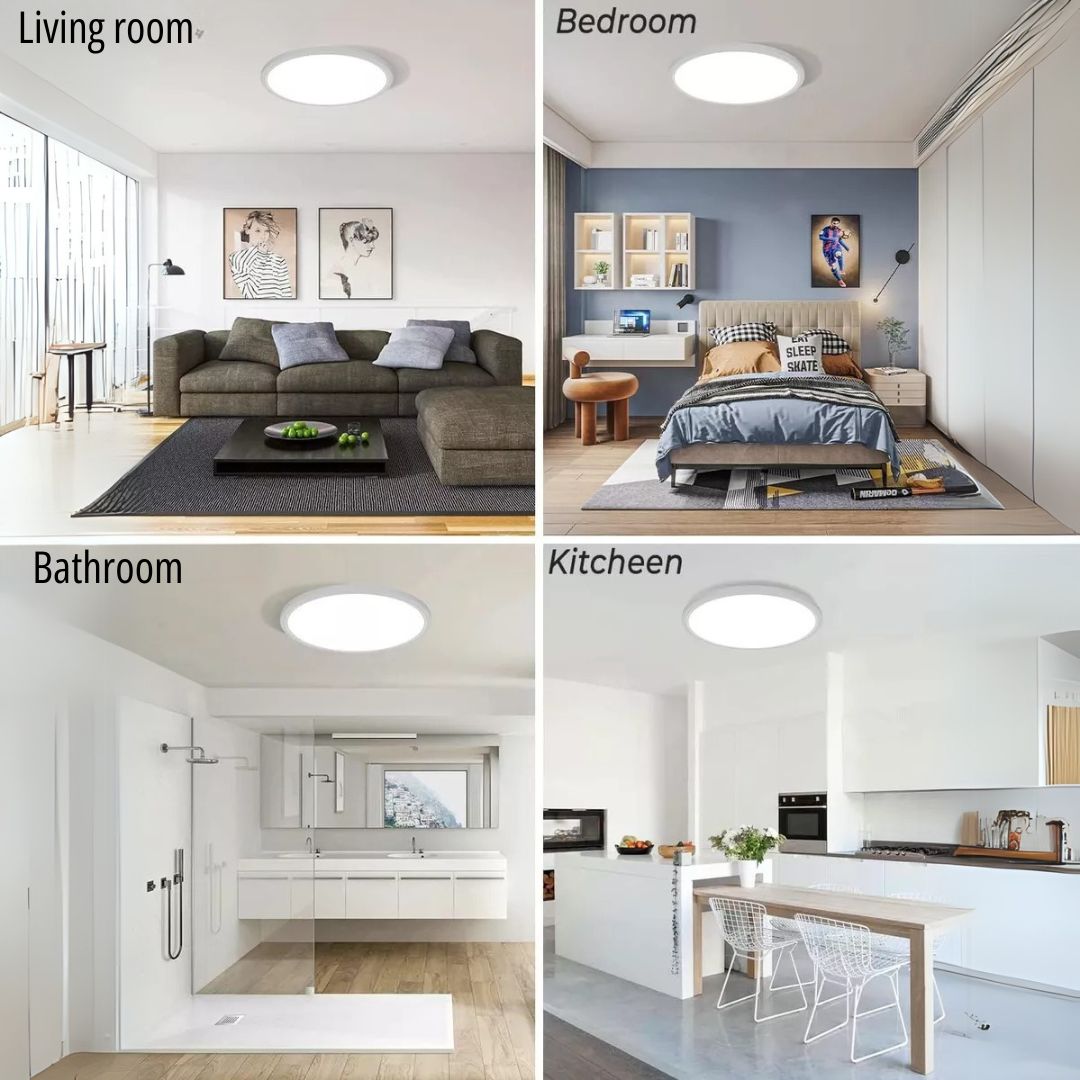Lampara de Techo de Lujo con 3 Modos de Luz Ajustables al Ambiente