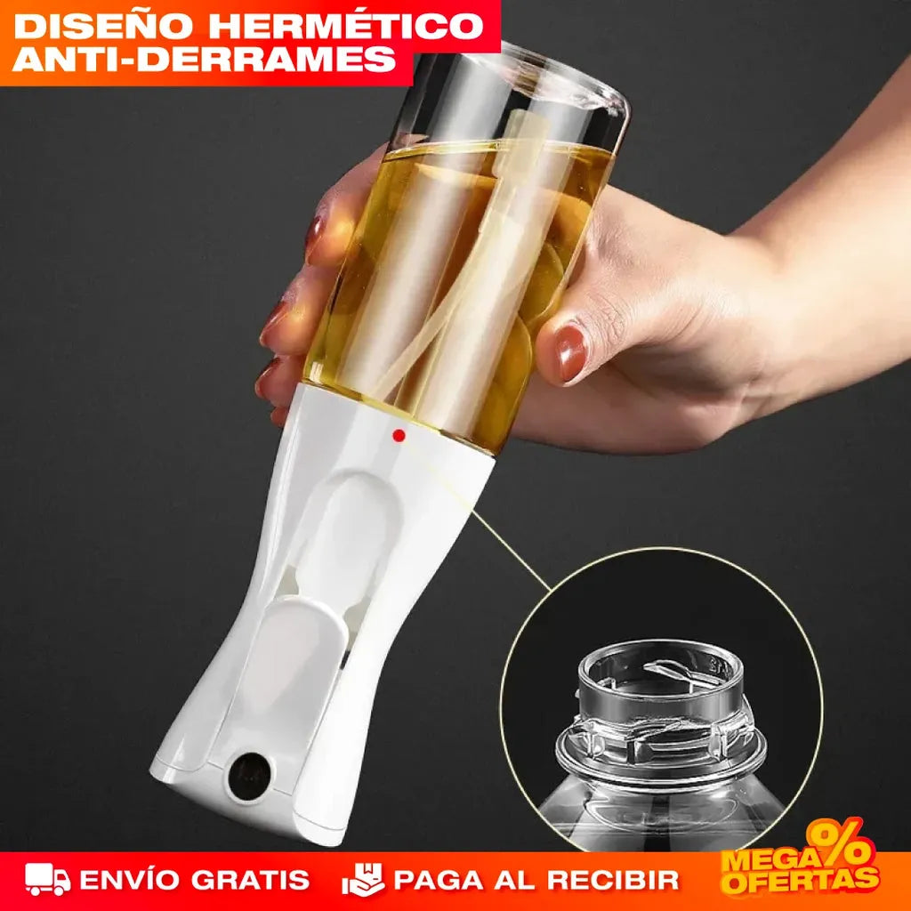 Botella Rociadora Multiusos de Aceite en Spray + Guia de Recetas con 100 Platillos 📝