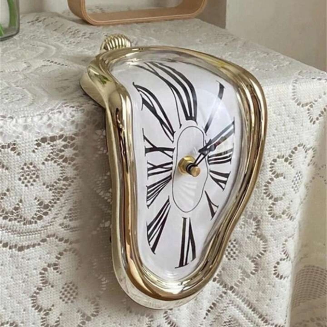 Reloj Derretido Funcional de Decoración con Acabados de Lujo