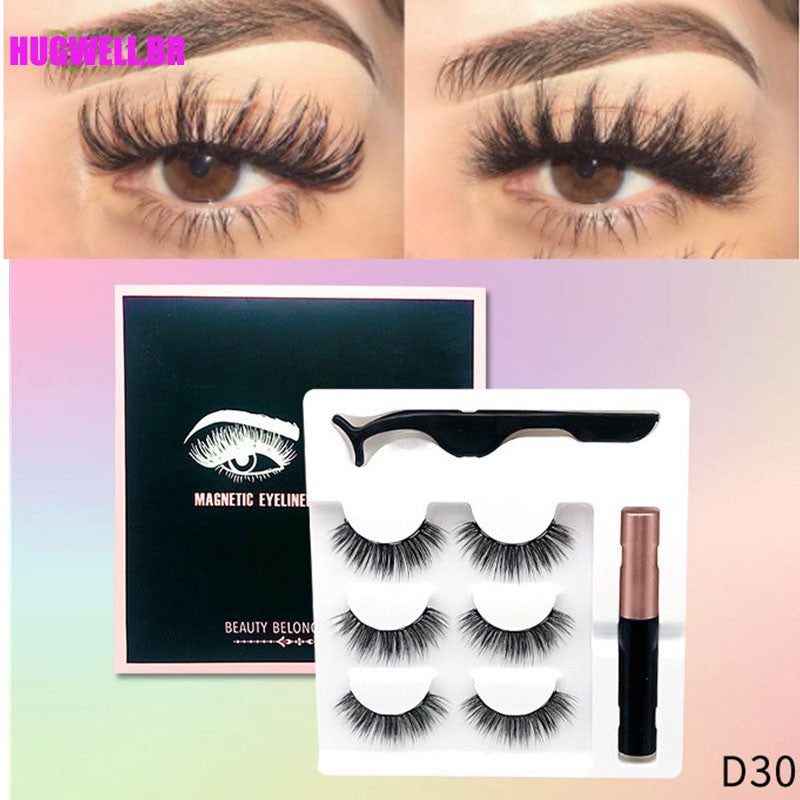Set de Pestañas Profesional Magnéticas + Pinza de Aplicación
