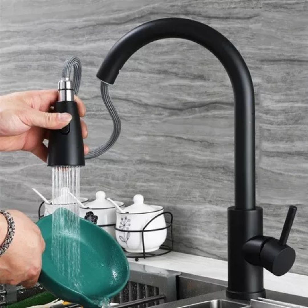 Grifo de Lujo Moderno con Rociador Extraíble