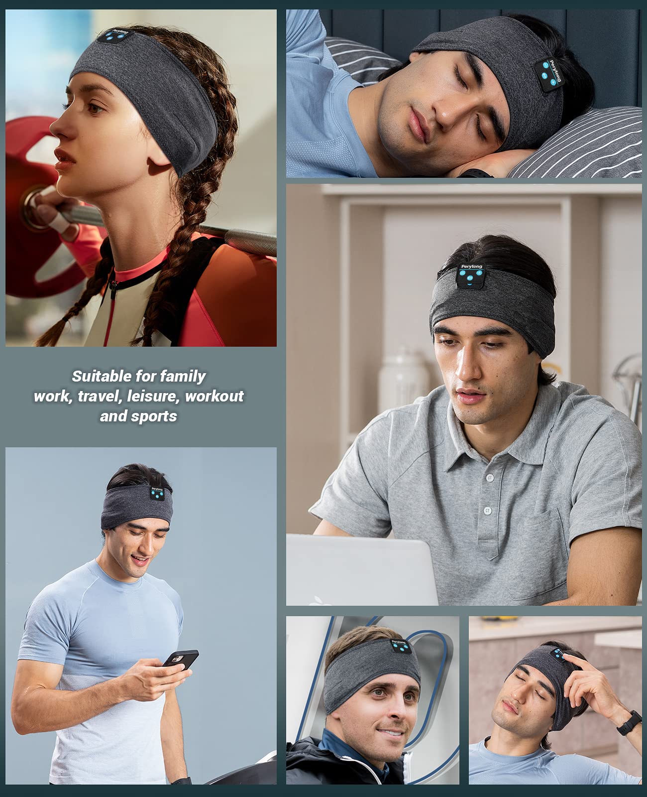 Banda Deportiva con Audífonos Bluetooth