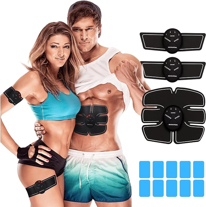 💪3 Electro Estimuladores para Abdomen y Brazos + Plan de Recetas Profesional Quema Grasa en 10 Días🥤