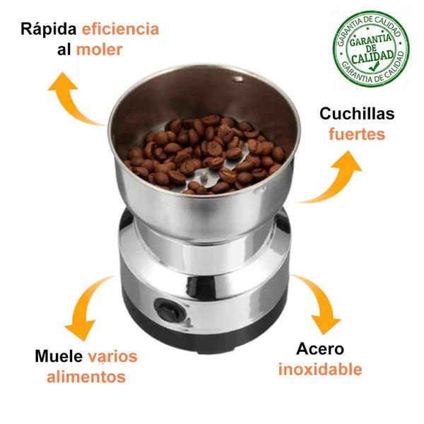 🌿Molino Profesional Eléctrico Para Granos y Especias + Recetario Con Granos de Café☕