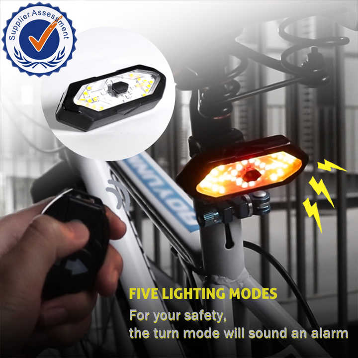 Kit Profesional de Luces Direccionales para Bicicleta de Alta Visibilidad + Control Remoto