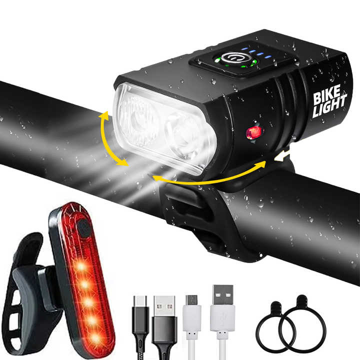 Juego de Luces LED Profesionales para Bicicleta