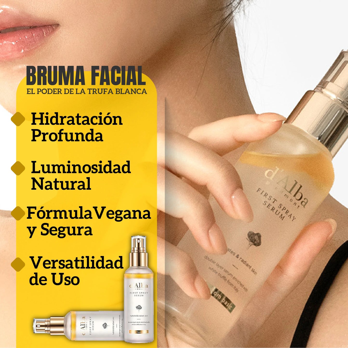 Spray serum facial