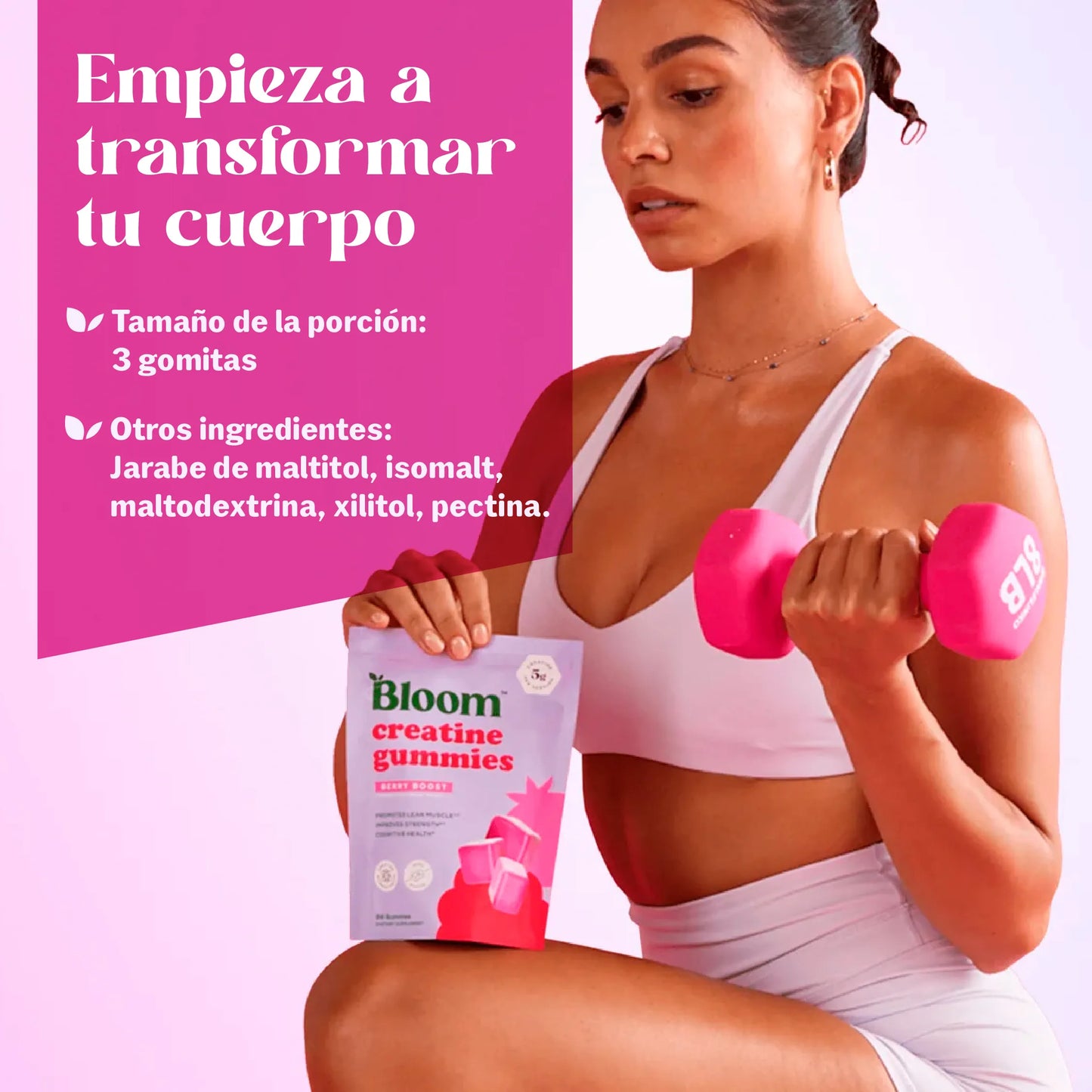 Gomitas de creatina para aumentar glúteos