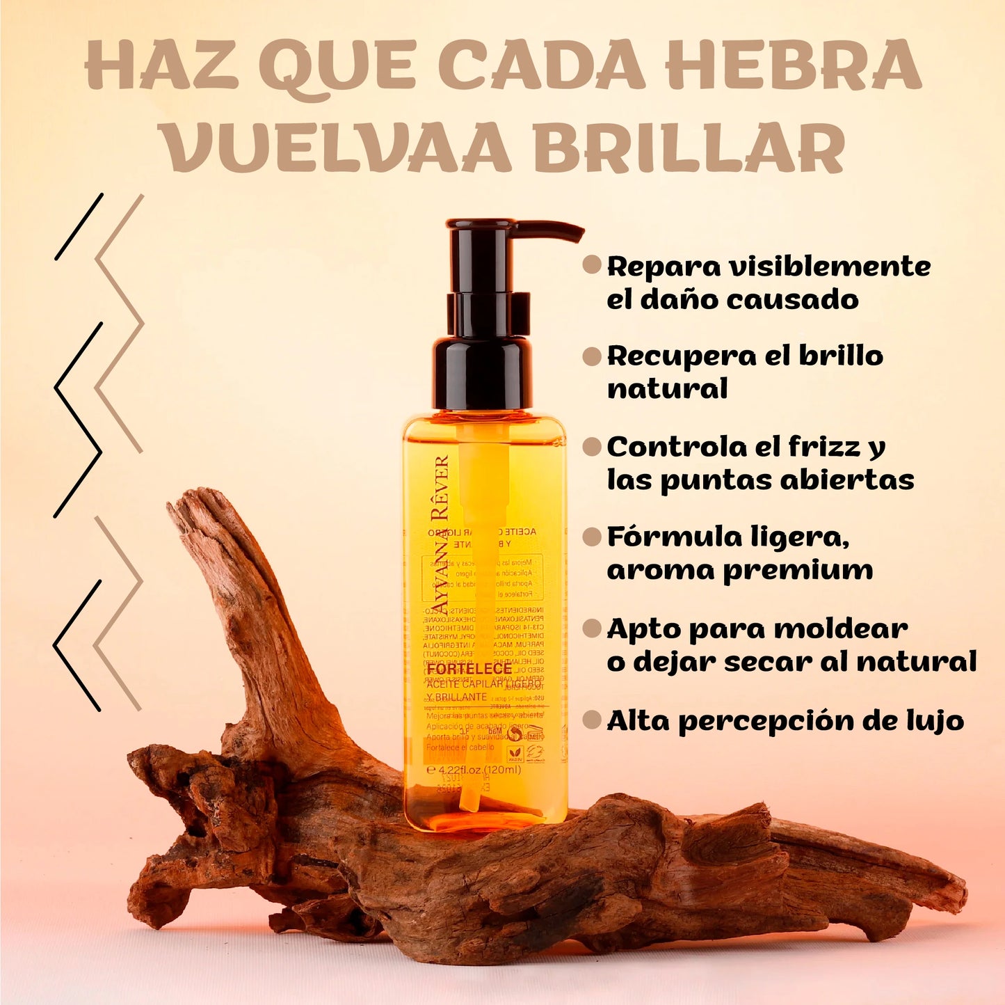 Sérum Reparador para Cabello con Puntas Secas y Frizz