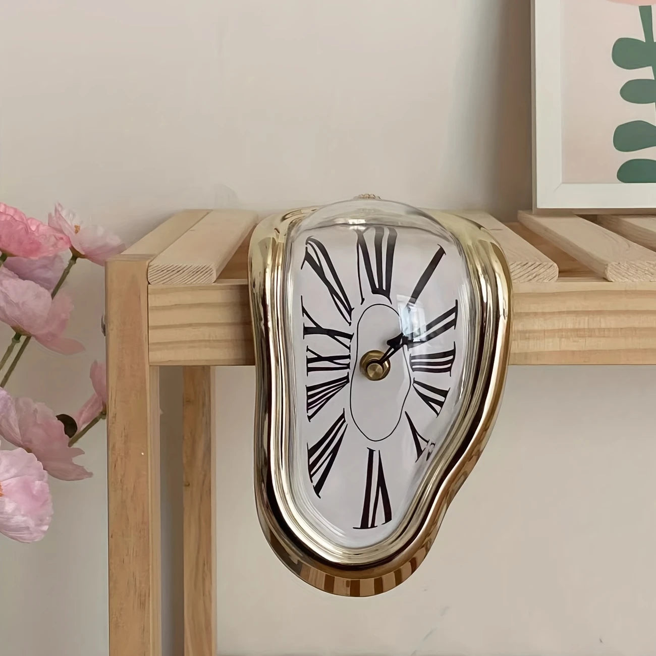 Reloj Derretido Funcional de Decoración con Acabados de Lujo