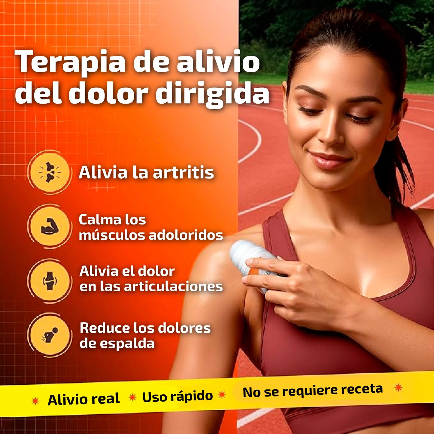 Rolón para alivio muscular y articular al instante | Fórmula 100% natural