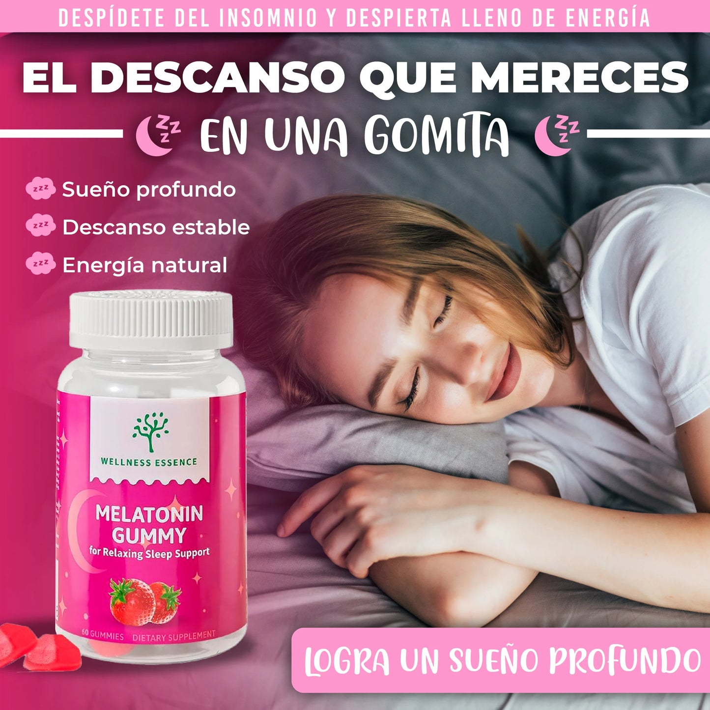 Gomitas veganas de melatonina | Relajación y sueño reparador