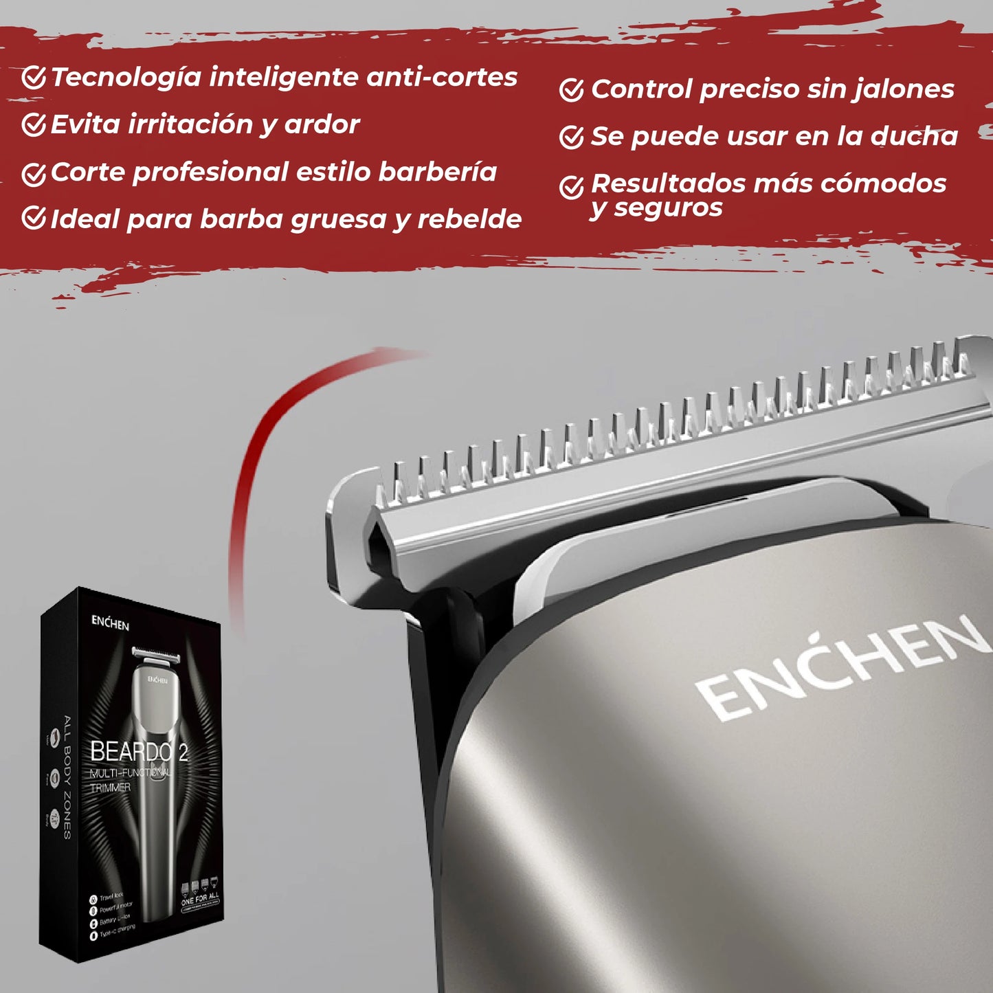 Máquina corte de afeitar con sensores inteligentes, a prueba de agua