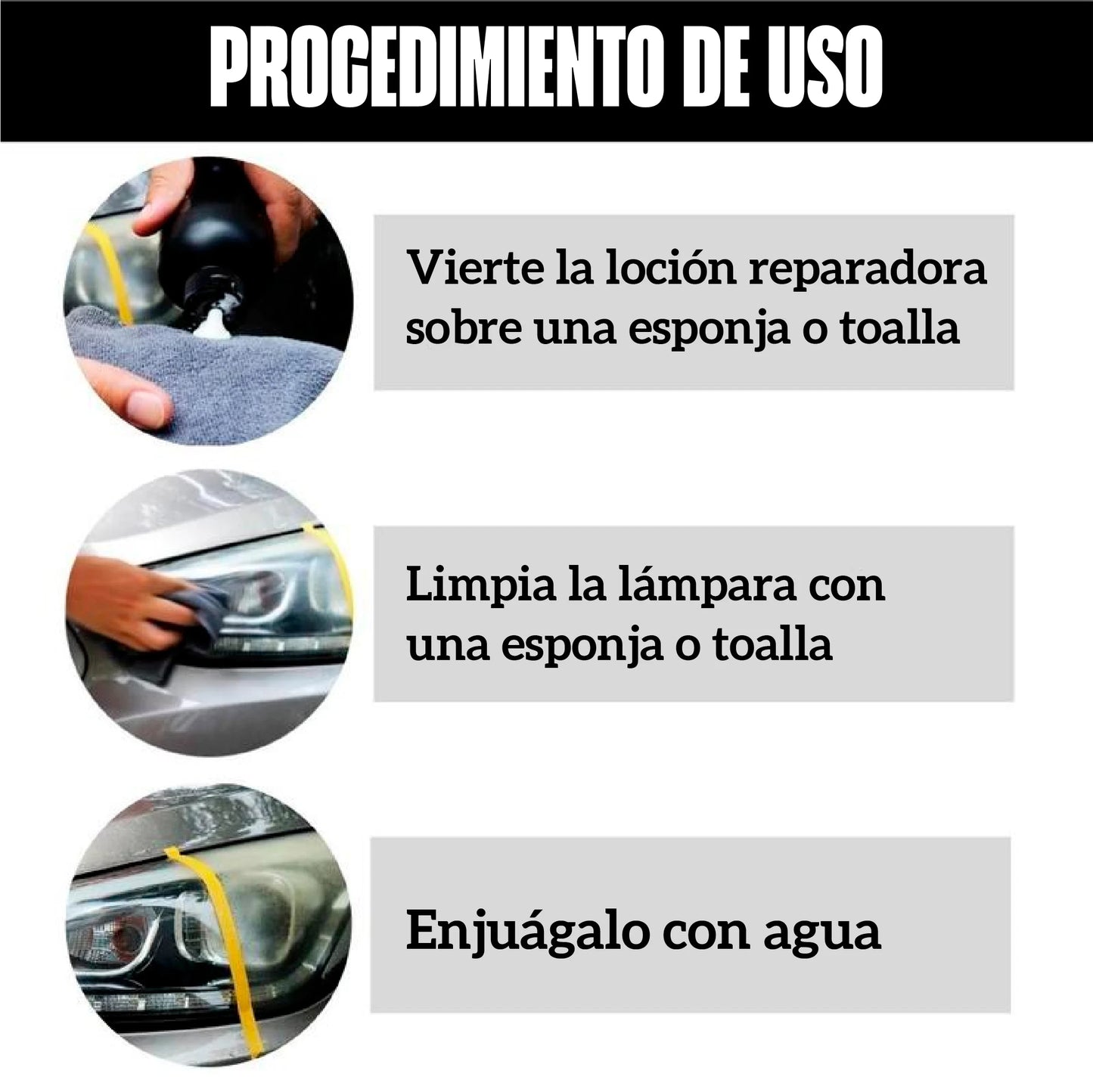 Restaurador y limpiador profesional para farolas de autos