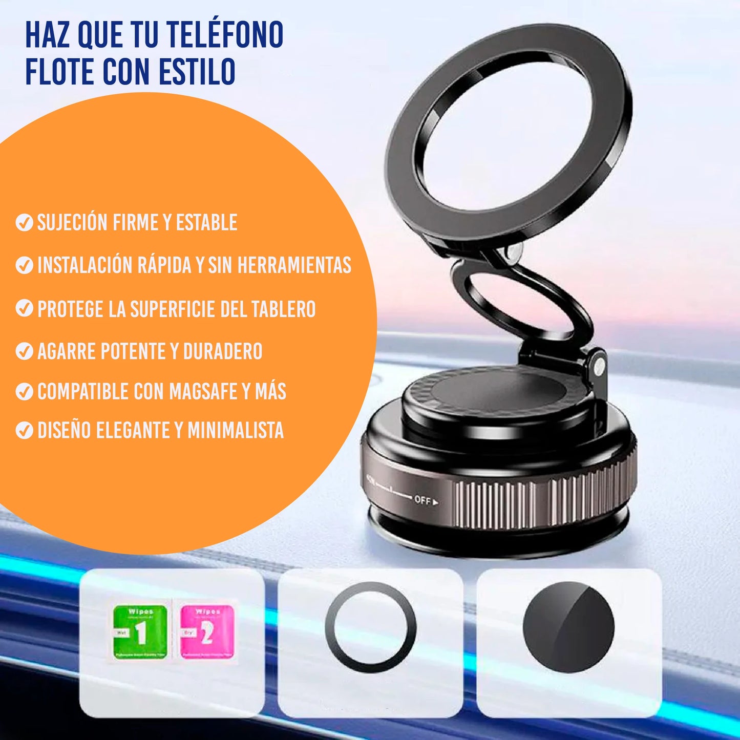 Soporte magnético MagSafe multiajustable para carro