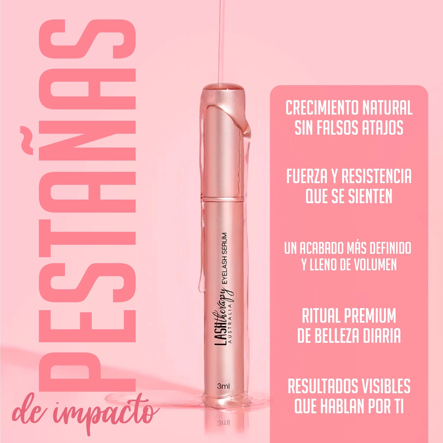 Sérum para crecimiento de Pestañas Lujosas