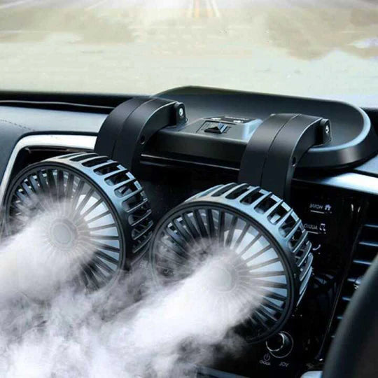 Ventilador Premium Multiajustable y Graduable en Potencia+ Fragancia Lujosa Para Auto