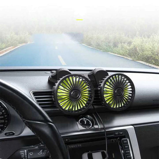 Ventilador Premium Multiajustable y Graduable en Potencia+ Fragancia Lujosa Para Auto