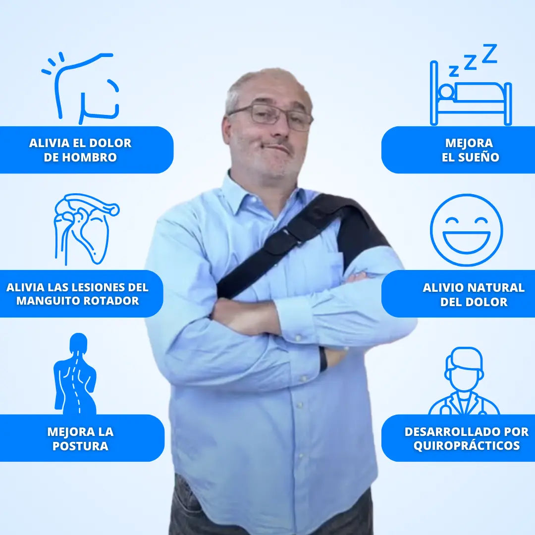 😌 Soporte Ortomédico Multiajustable Para el Hombro + 📖 Guía Profesional de Ejercicios Para el Fortalecimiento
