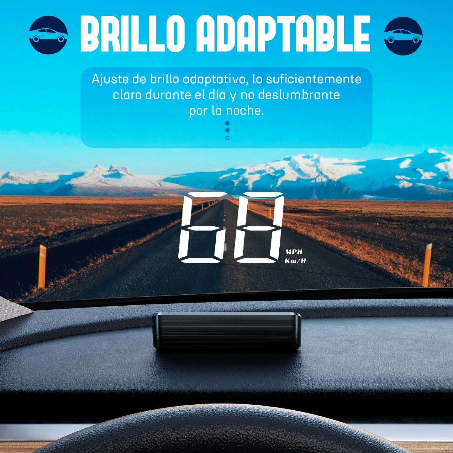 Proyector de velocidad inteligente para carro