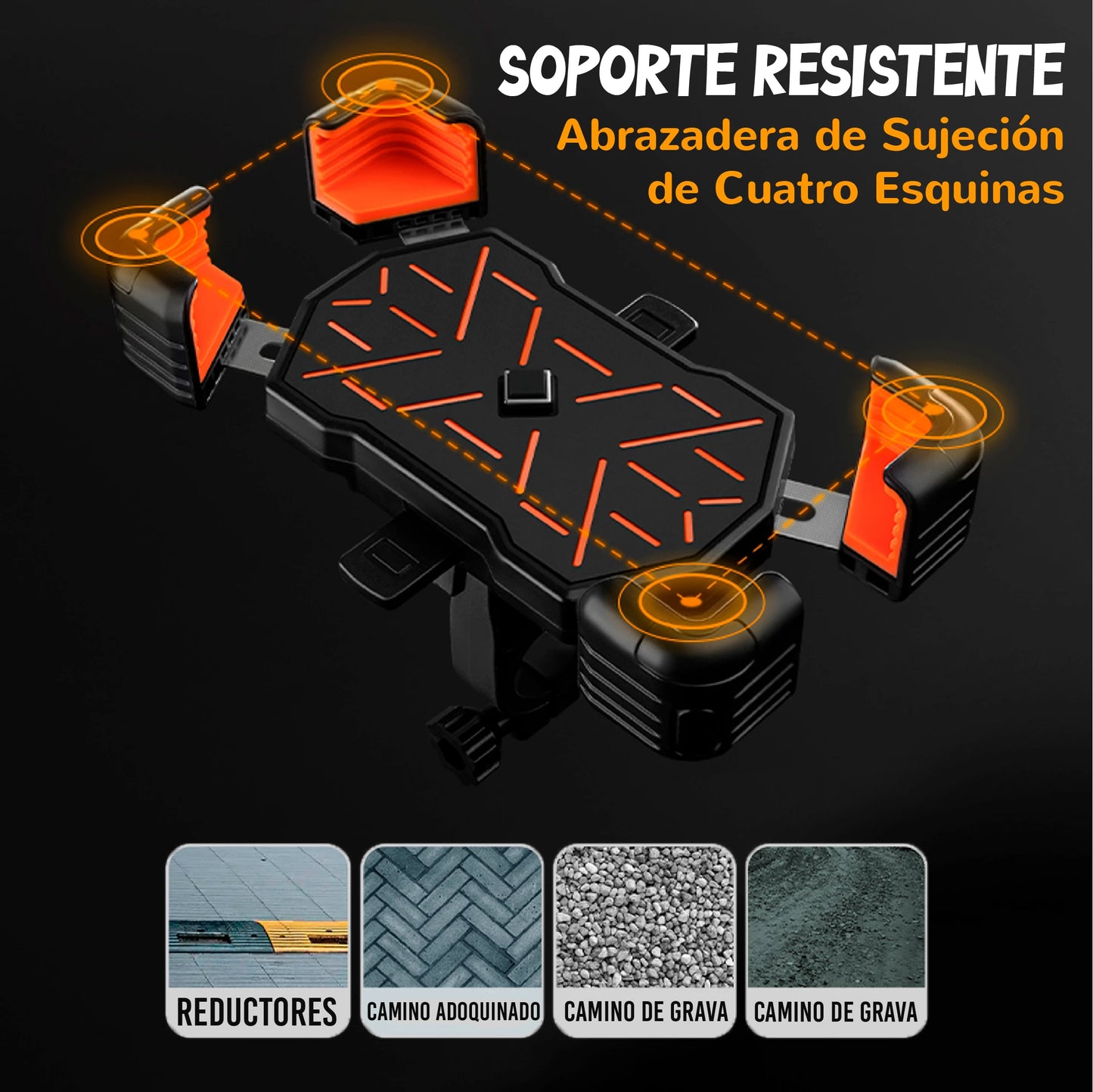 Soporte de teléfono profesional para bicicleta