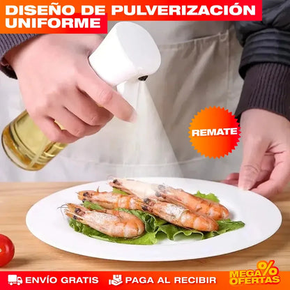 Botella Rociadora Multiusos de Aceite en Spray + Guia de Recetas con 100 Platillos 📝