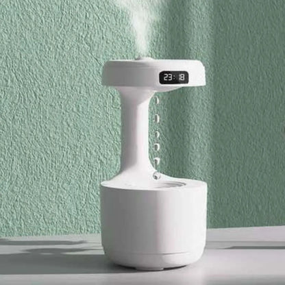 Humidificador Antigravedad con Reloj, Control Remoto y Esencia