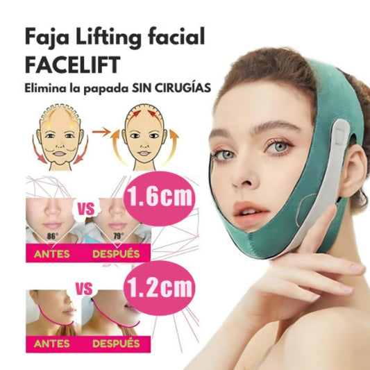 👩‍⚕️Faja Lifting Facial Eliminadora de Papada y Cachetes sin Cirugias💆‍♀️