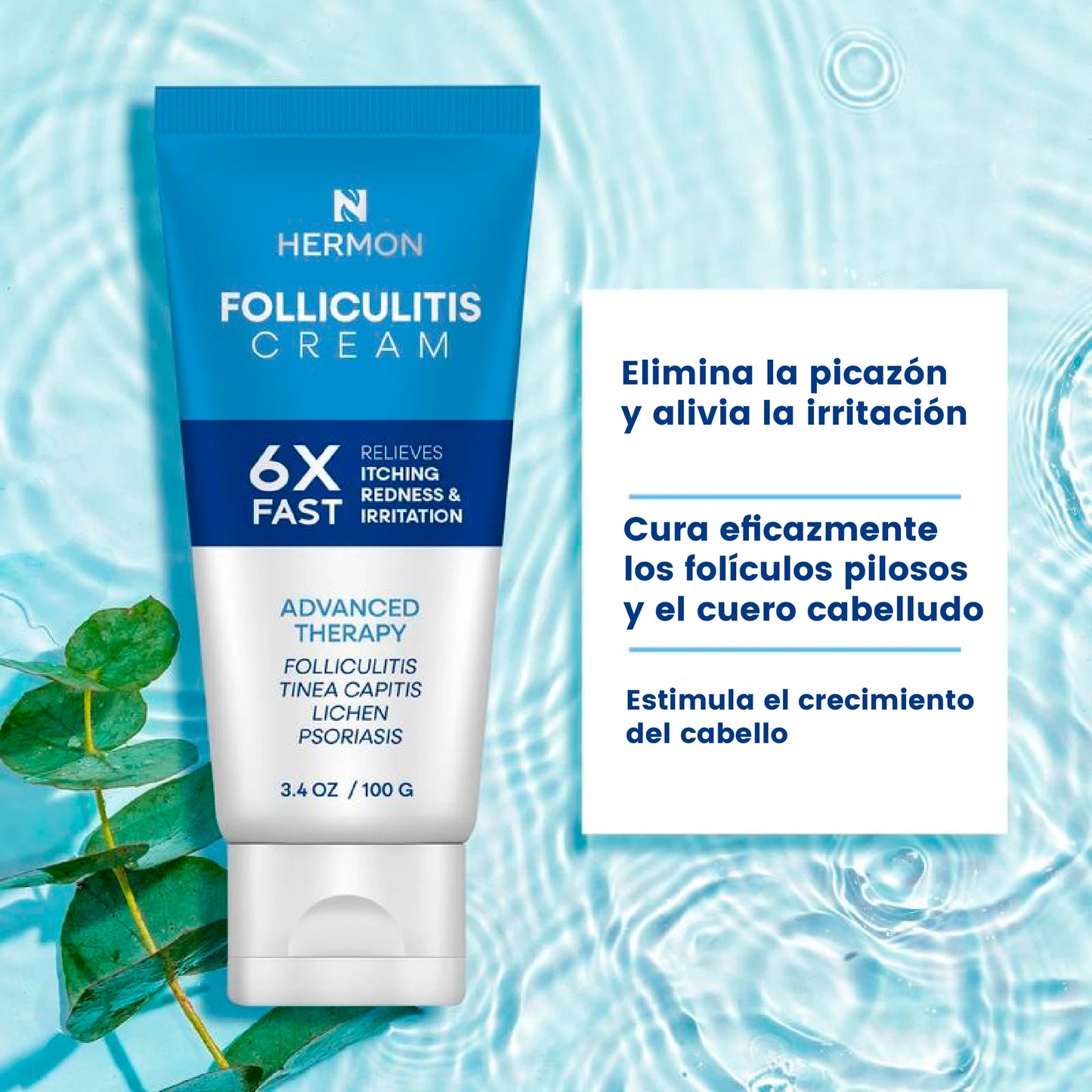 Tratamiento organico para la foliculitis del rostro y cuerpo