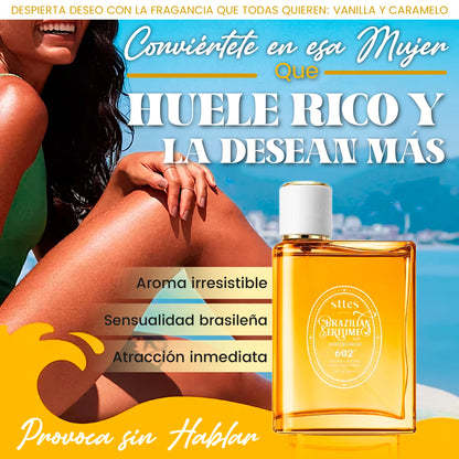 Perfume brasileño Irresistible vainilla y caramelo