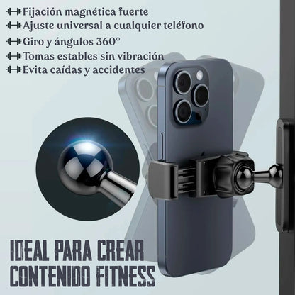 Soporte Magnético Ajustable para Gimnasio