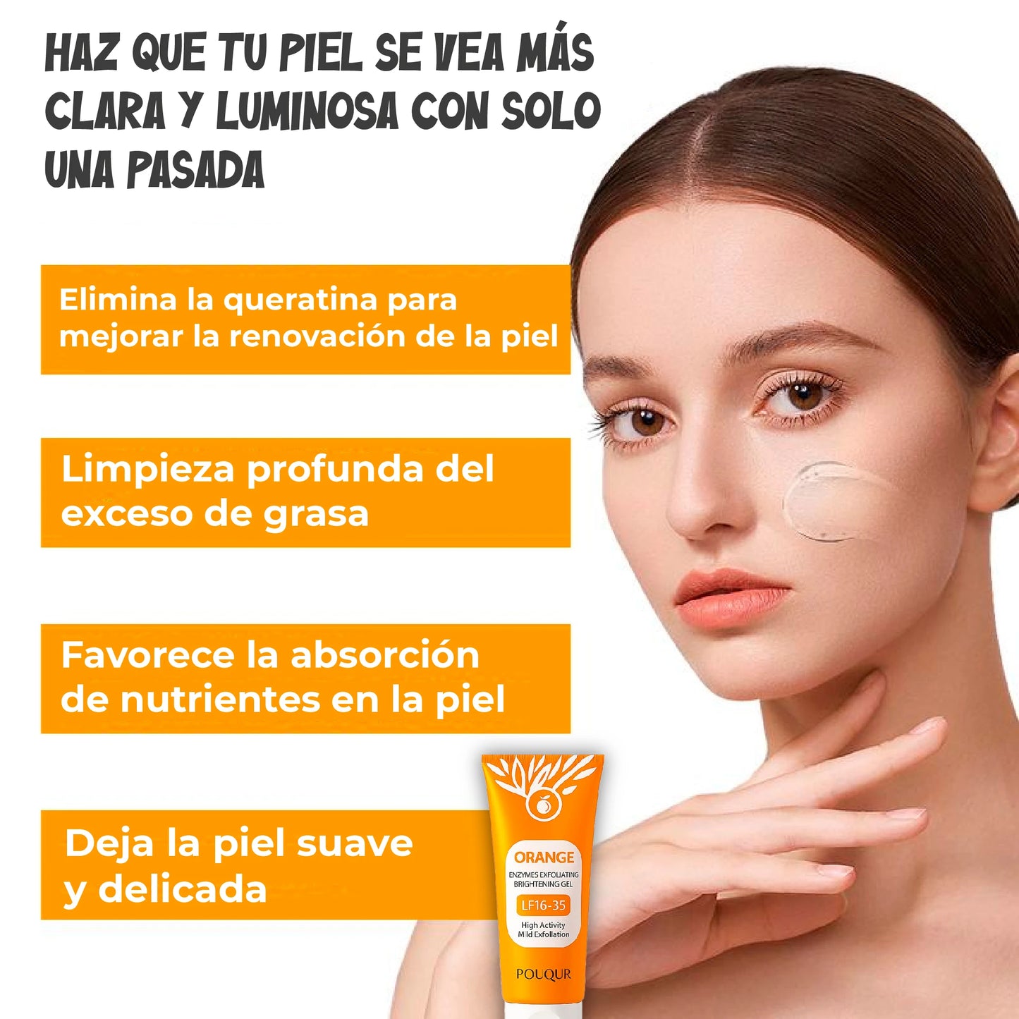 Gel exfoliante orgánica quitamanchas