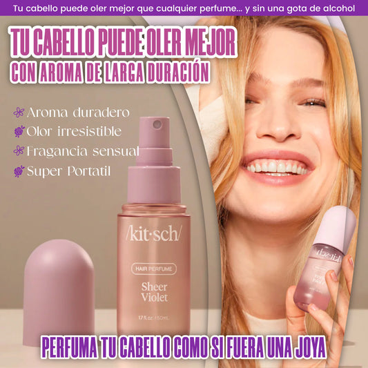 Perfume elegante para el cabello femenino