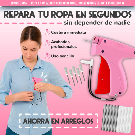 Pistola de costura profesional + set de ganchos y agujas