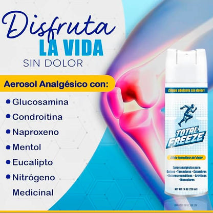 Spray frío analgésico para Alivio muscular inmediato