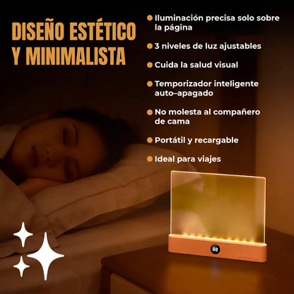 Lámpara LED de Lectura con Temporizador y 3 Niveles de Luz