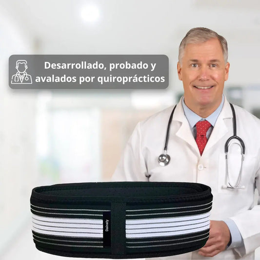 😌 Cinturón Para Alivio Lumbar y Ciática + 📖 Guía de Remedios Naturales Para el Dolor de Espalda