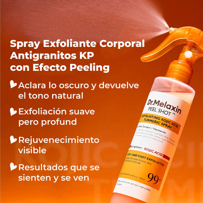 Spray despigmentante con ácido kójico y cúrcuma