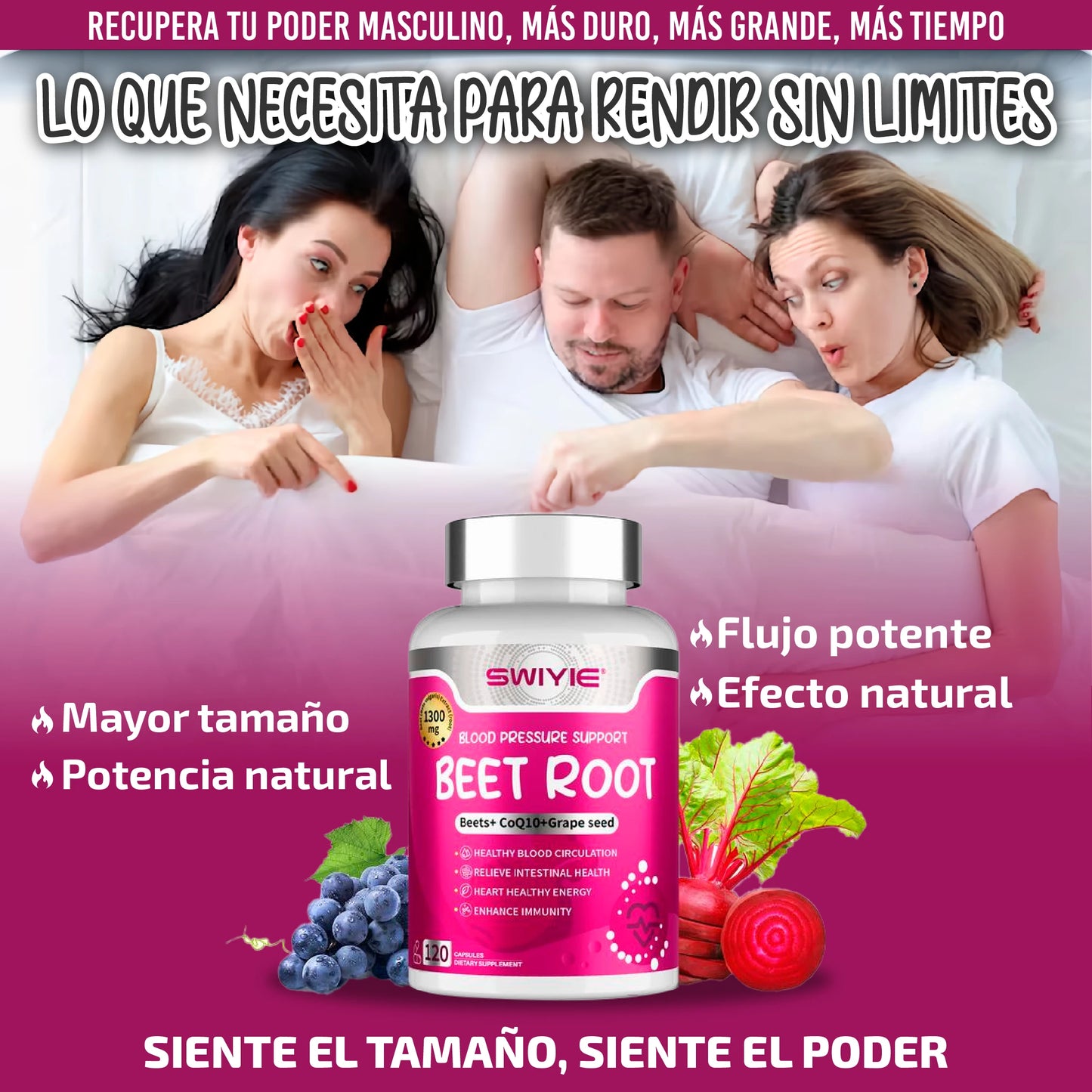Suplemento natural potenciador sexual masculino
