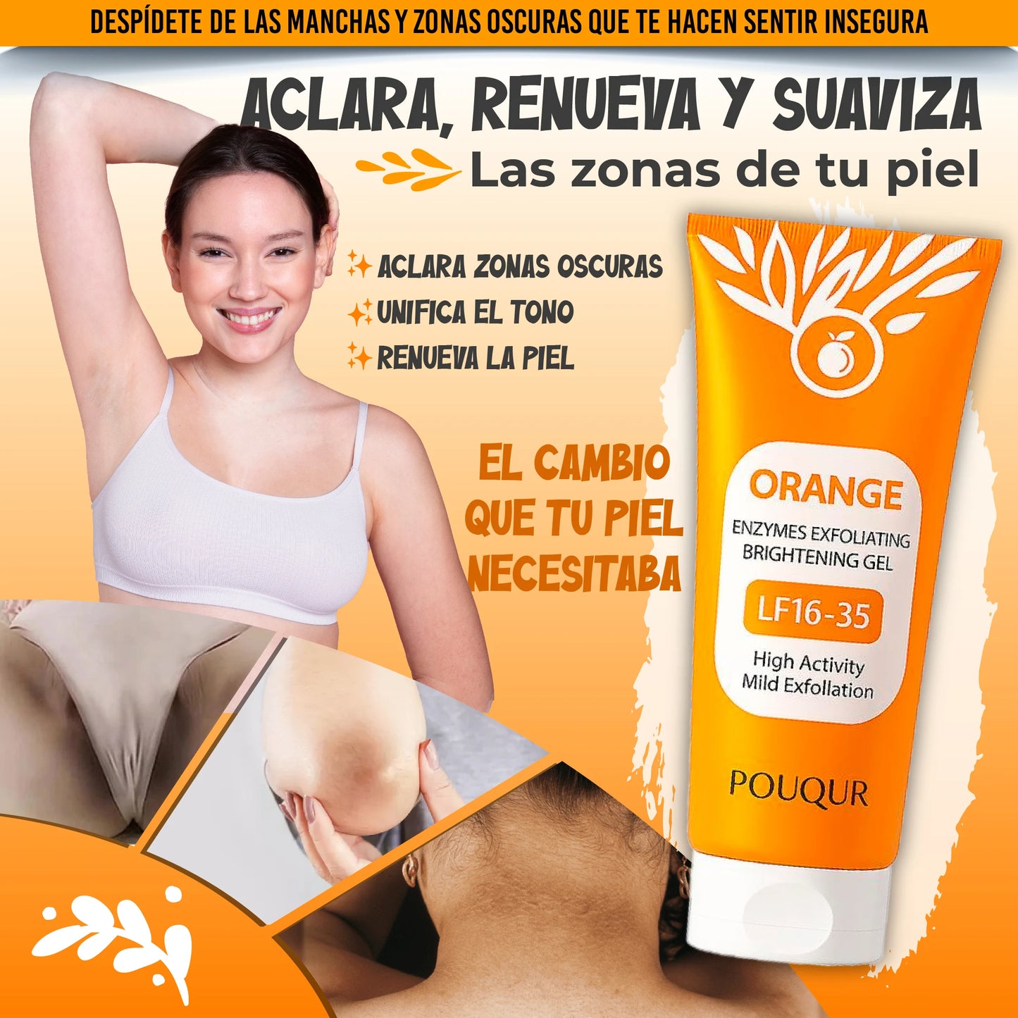 Gel exfoliante orgánica quitamanchas