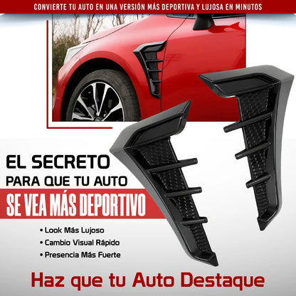 Par de alerones deportivos de cubierta para carro