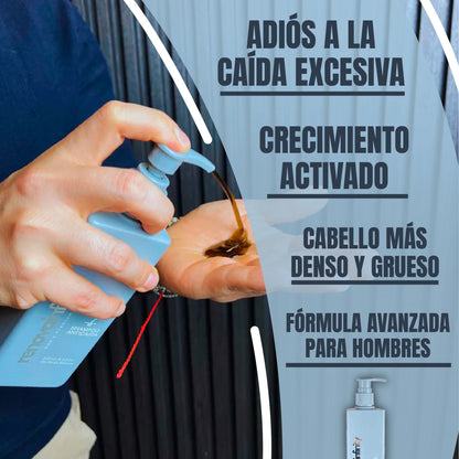Shampoo anticaída de cabello | biotina + minoxidil + bergamota