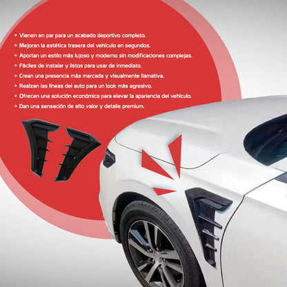 Par de alerones deportivos de cubierta para carro